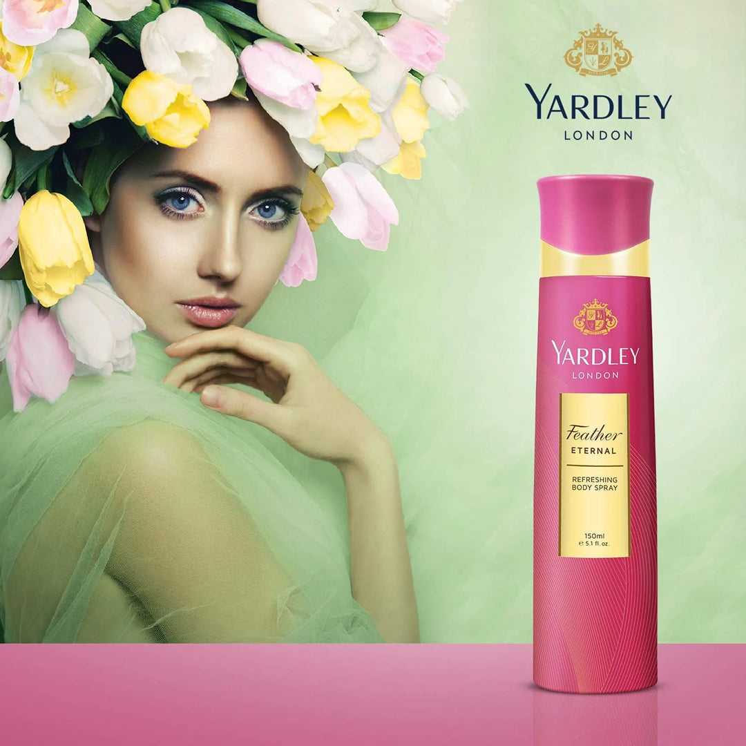 Yardley Feather Eternal Body Spray For Women 150ml