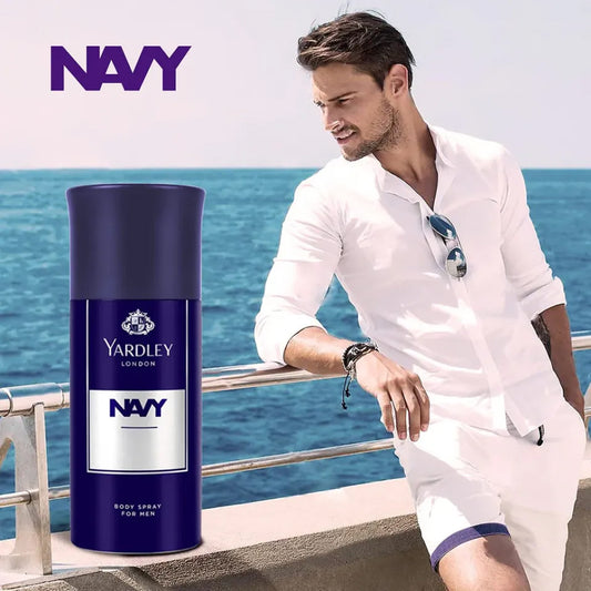 Yardley Navy Body Spray for For Men 150ml